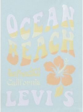 Maglietta Levis Ocean Turchese per Ragazza