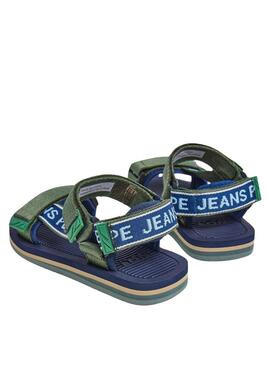 Sandali Pepe Jeans Pool One verdi per bambino