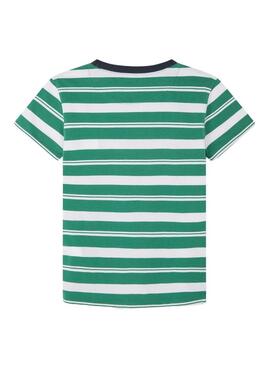 Maglietta Pepe Jeans Reeve Verde per Bambino