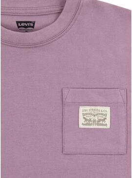 Maglietta Levi's Curved viola per bambino