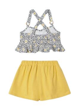 Set Mayoral Top Giallo per Bambina