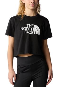 Maglietta The North Face Crop Easy Nero per Ragazza