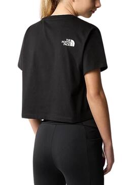 Maglietta The North Face Crop Easy Nero per Ragazza