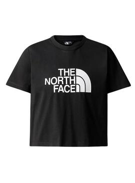 Maglietta The North Face Crop Easy Nero per Ragazza