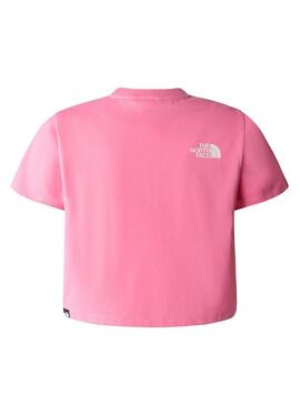 Maglietta The North Face Crop Easy Rosa per Bambina