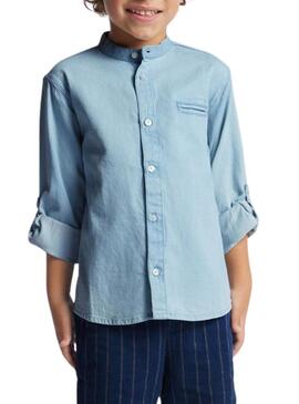 Camicia Mayoral Denim Blu per Bambino