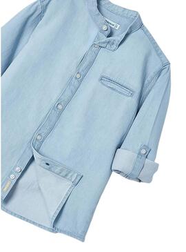 Camicia Mayoral Denim Blu per Bambino