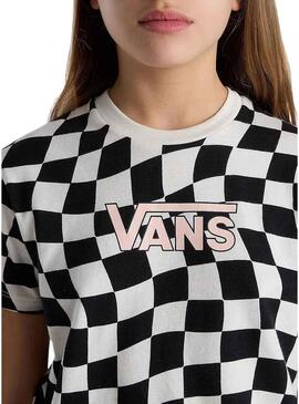 Maglietta Vans Warped 66 Check per Ragazza