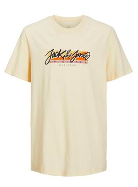 Maglietta Jack and Jones Tampa Fast Crema