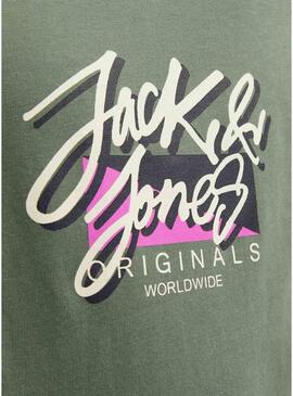 Maglietta Jack and Jones Tampa Fast Verde