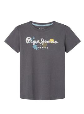 Maglietta Pepe Jeans Grigia per Bambino