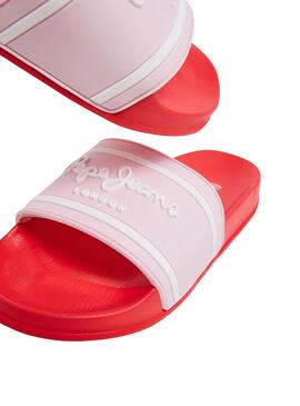 Infradito Pepe Jeans Slider Rosse per Ragazze