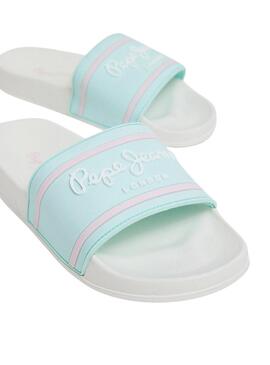 Infradito Pepe Jeans Slider Bianche per Ragazze