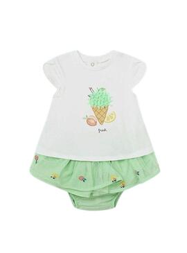 Set Mayoral Gonna in Tulle Verde per Bambina