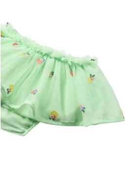 Set Mayoral Gonna in Tulle Verde per Bambina