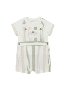 Set Mayoral Gilet Vestire Beige Per Bambino