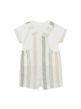 Set Mayoral Gilet Vestire Beige Per Bambino