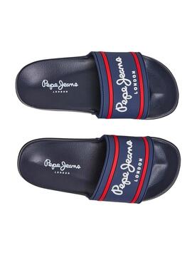 Ciabatte Pepe Jeans Slider Marino per Bambino