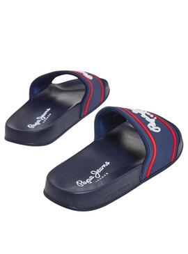 Ciabatte Pepe Jeans Slider Marino per Bambino