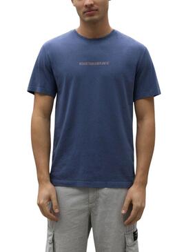 Maglietta Blu Navy Ecoalf per Uomo