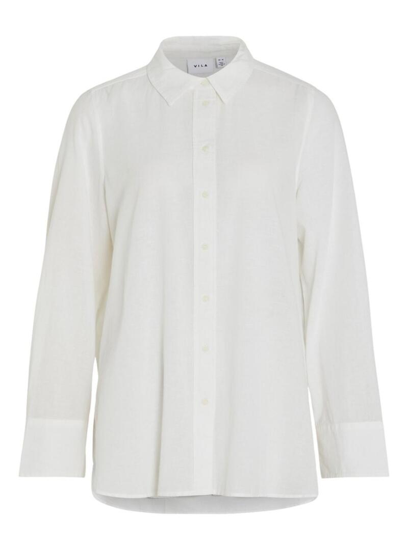 Camicia Vila in lino bianco per donna