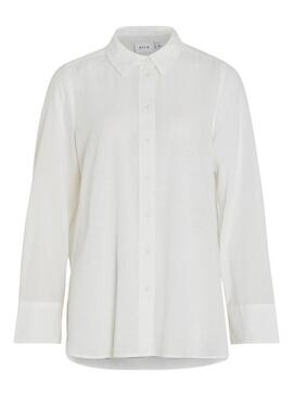 Camicia Vila in lino bianco per donna