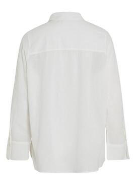 Camicia Vila in lino bianco per donna