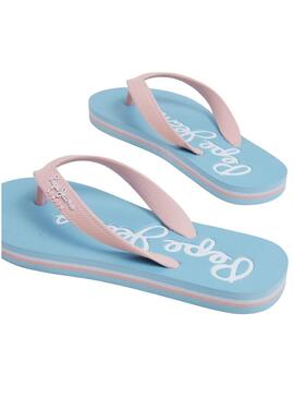 Ciabatte Pepe Jeans Bay Beach Blu per Ragazza