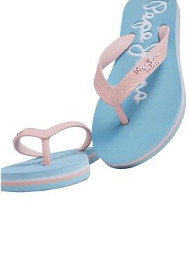 Ciabatte Pepe Jeans Bay Beach Blu per Ragazza