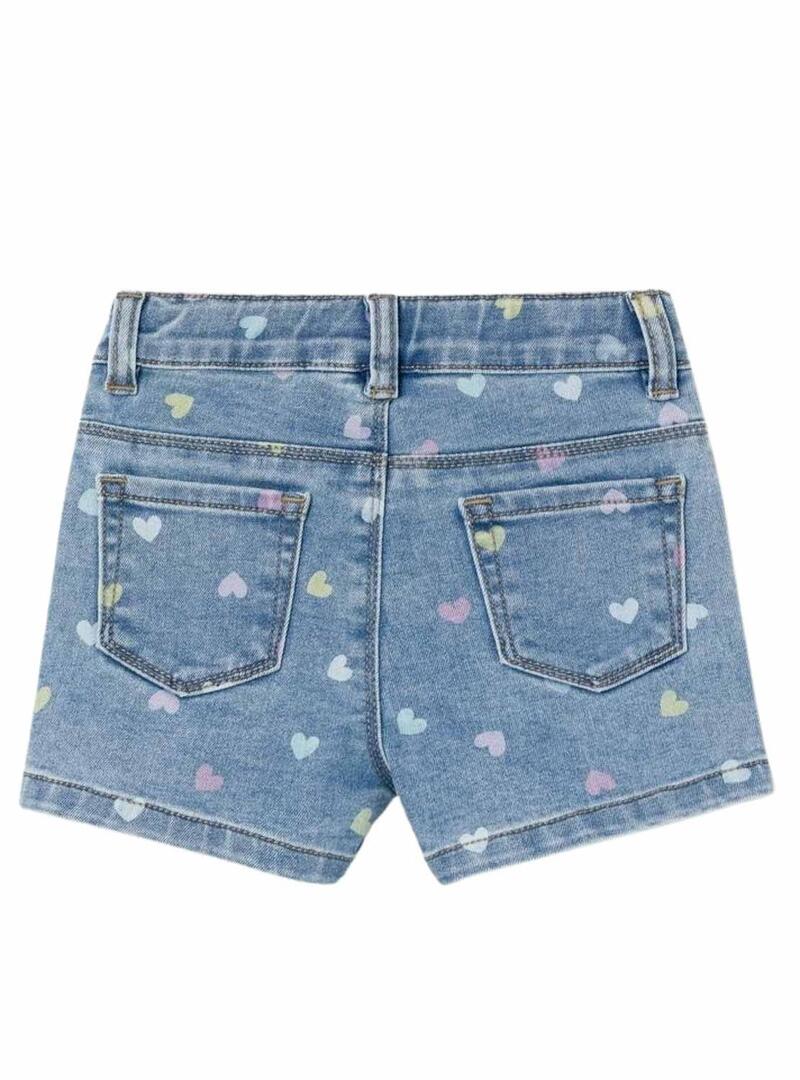 Shorts Name It Salli Slim Blu per Ragazza