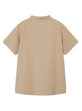 Camicia Name It Fahel Beige per Ragazzo