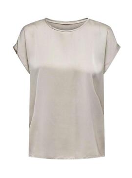 Top Only Lieke Grigio per Donna