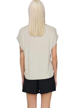 Top Only Lieke Grigio per Donna