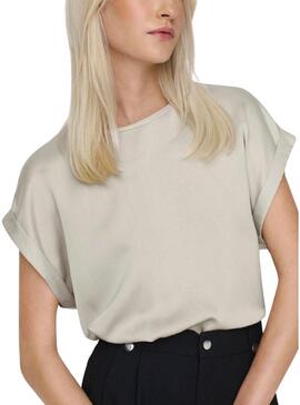 Top Only Lieke Grigio per Donna