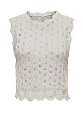 Top Only Luna bianco per donna