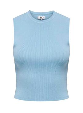 Top Only Majli blu per donna