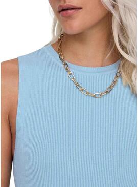 Top Only Majli blu per donna