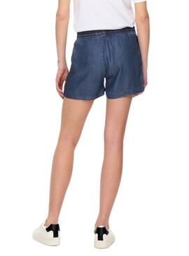 Shorts Only Pema Denim Scuro per Donna