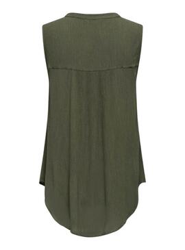 Top Only Jette Verde Per Donna