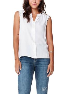 Top Only Kimmi Blanco Per Donna