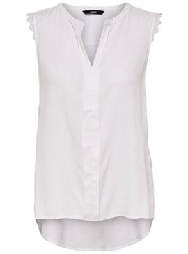 Top Only Kimmi Blanco Per Donna