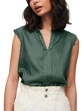 Top Only Kimmi Verde per donna