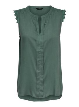 Top Only Kimmi Verde per donna