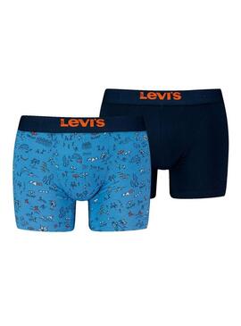 Boxers Levis Beach Go Blu per Uomo