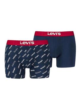 Boxers Levis Logo Aop Marino Per Uomo