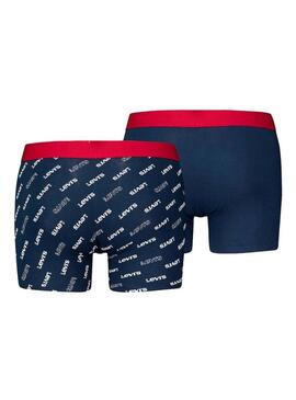 Boxers Levis Logo Aop Marino Per Uomo