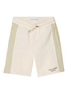 Set Calvin Klein Color Block Beige Bambino