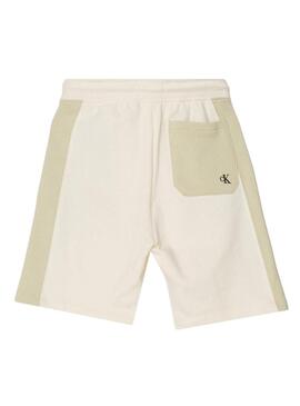 Set Calvin Klein Color Block Beige Bambino