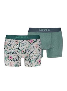 Boxers Levis Flower Verde Per Uomo