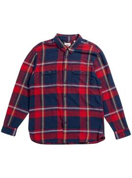 Camicia Levis Jackson Worker Rosso per Uomo